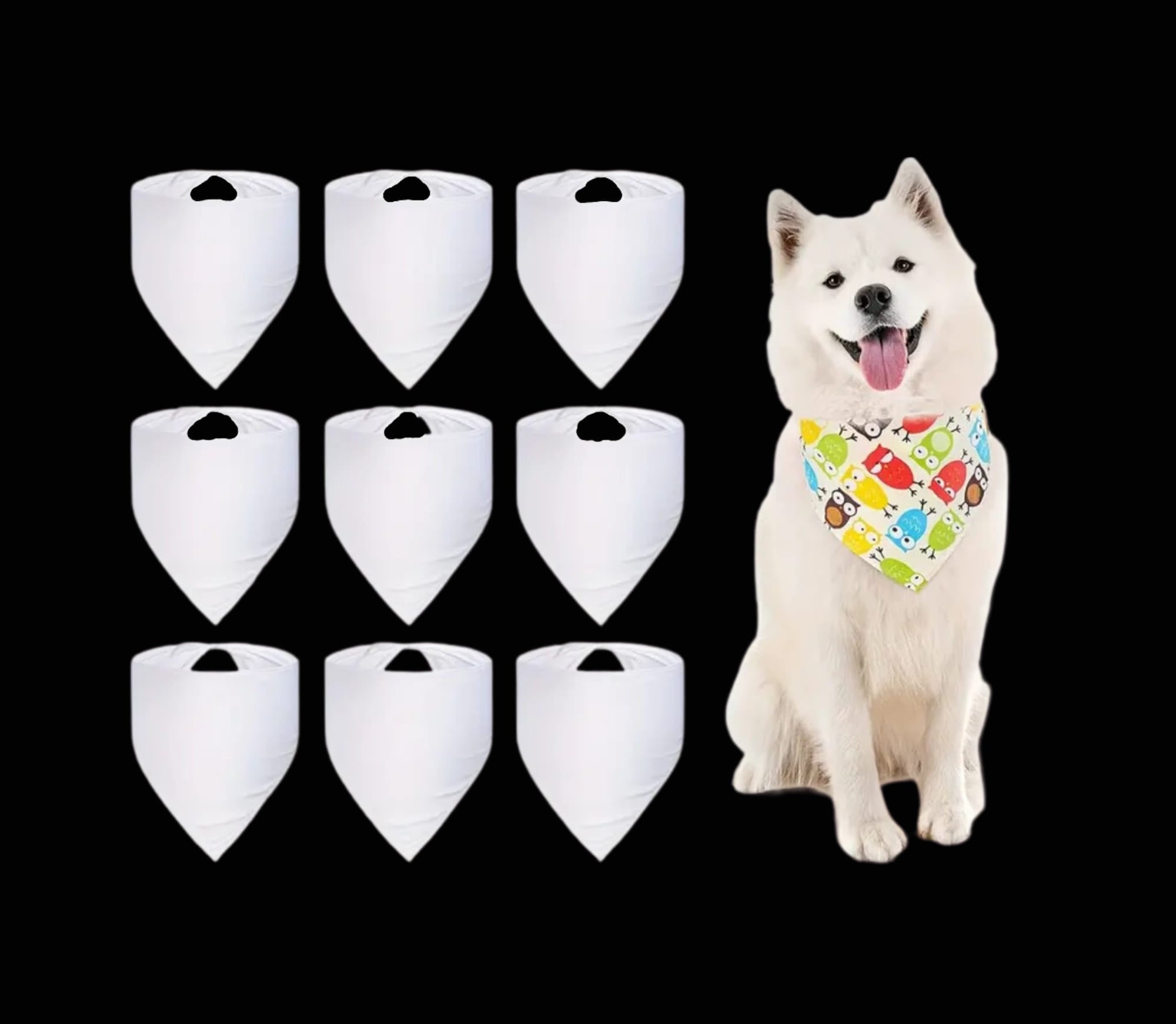 DOG BANDANA SMC blanks sublimation & Engraving blanks Same day